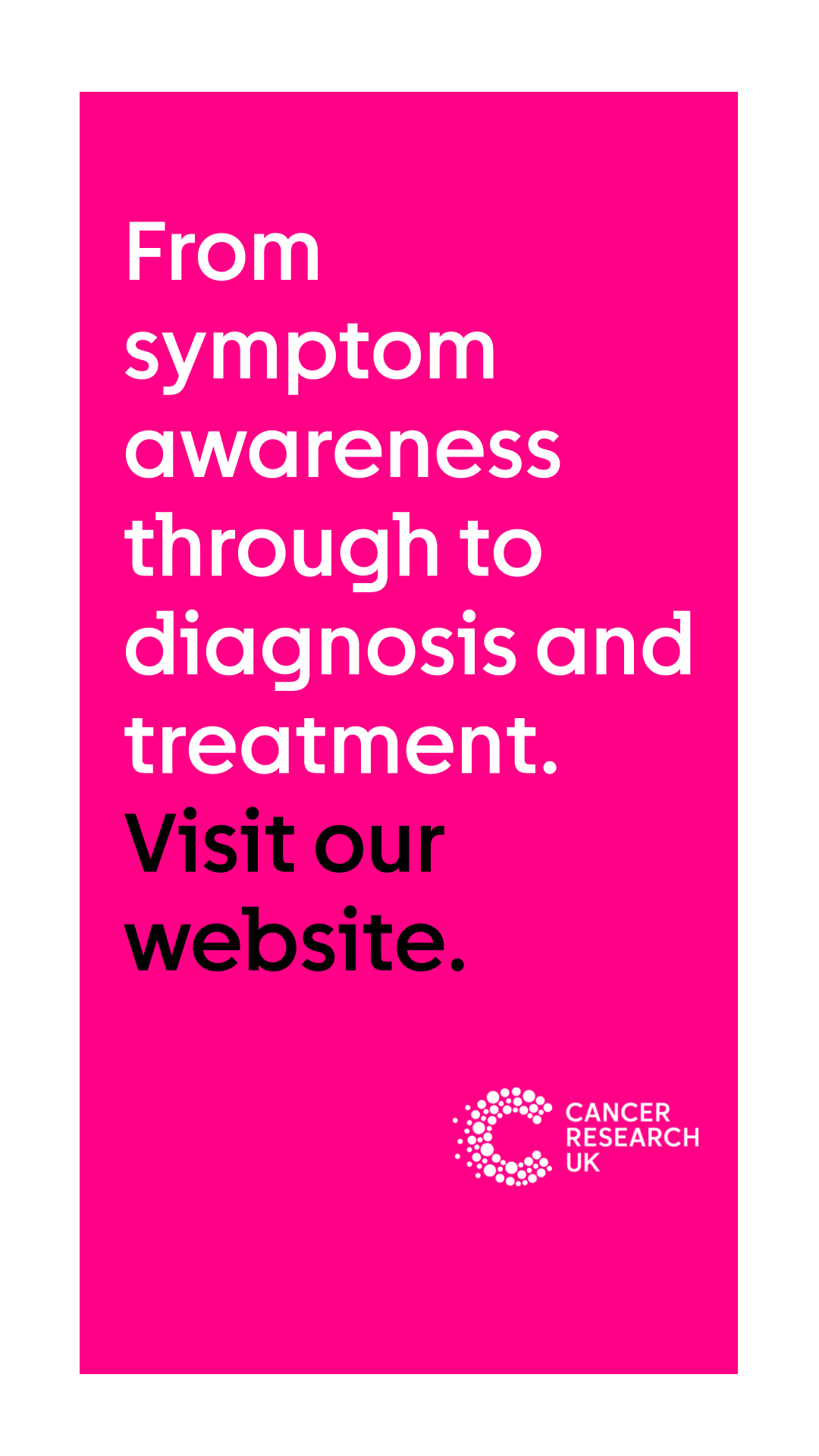 Cancer Research UK Facebook ad