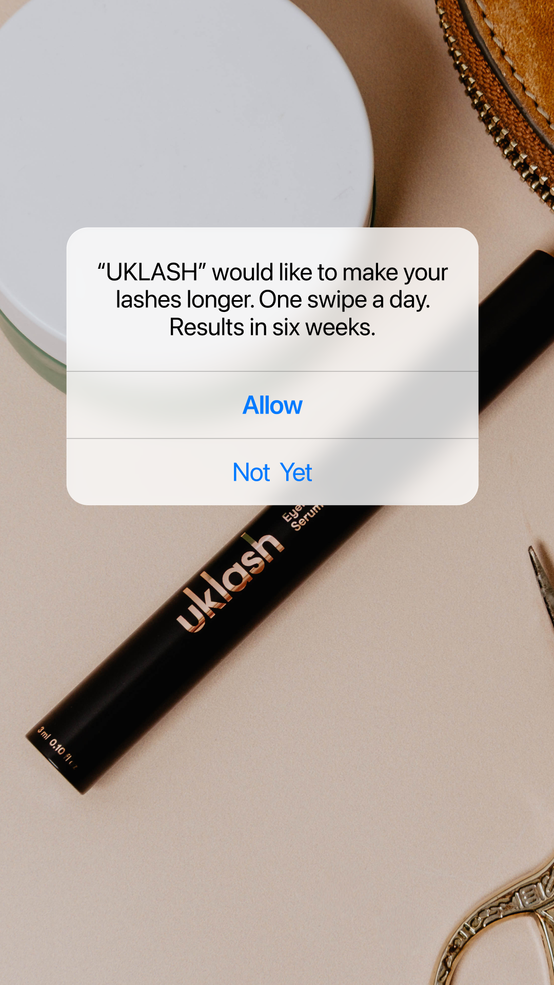 Uklash Facebook ad