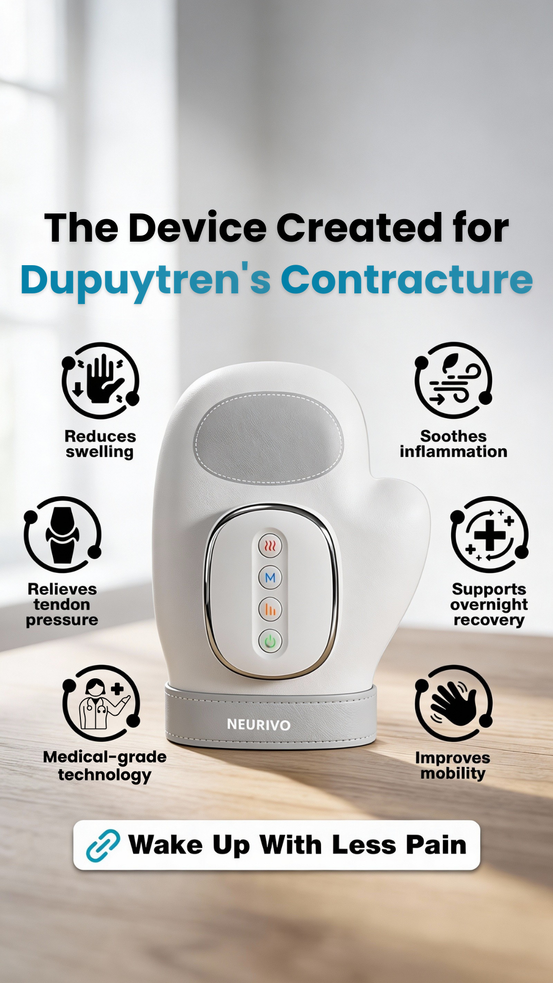 Neurivo Facebook ad: Mechanism-Specific Design for Dupuytren’s