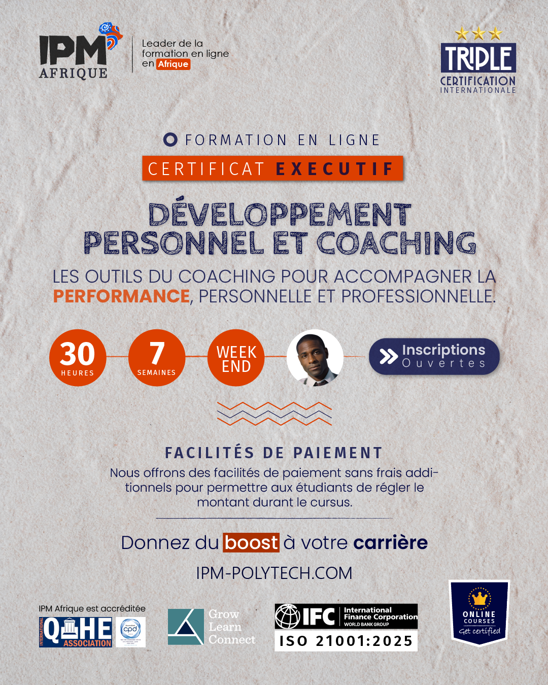 IPM- Institut polytechnique de Marrakech Facebook ad
