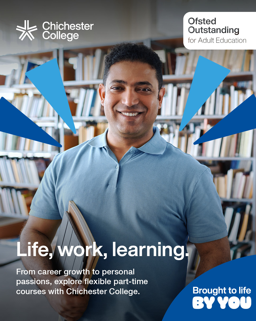 Chichester College Facebook ad: From creative pursuits to career progression, discover…
