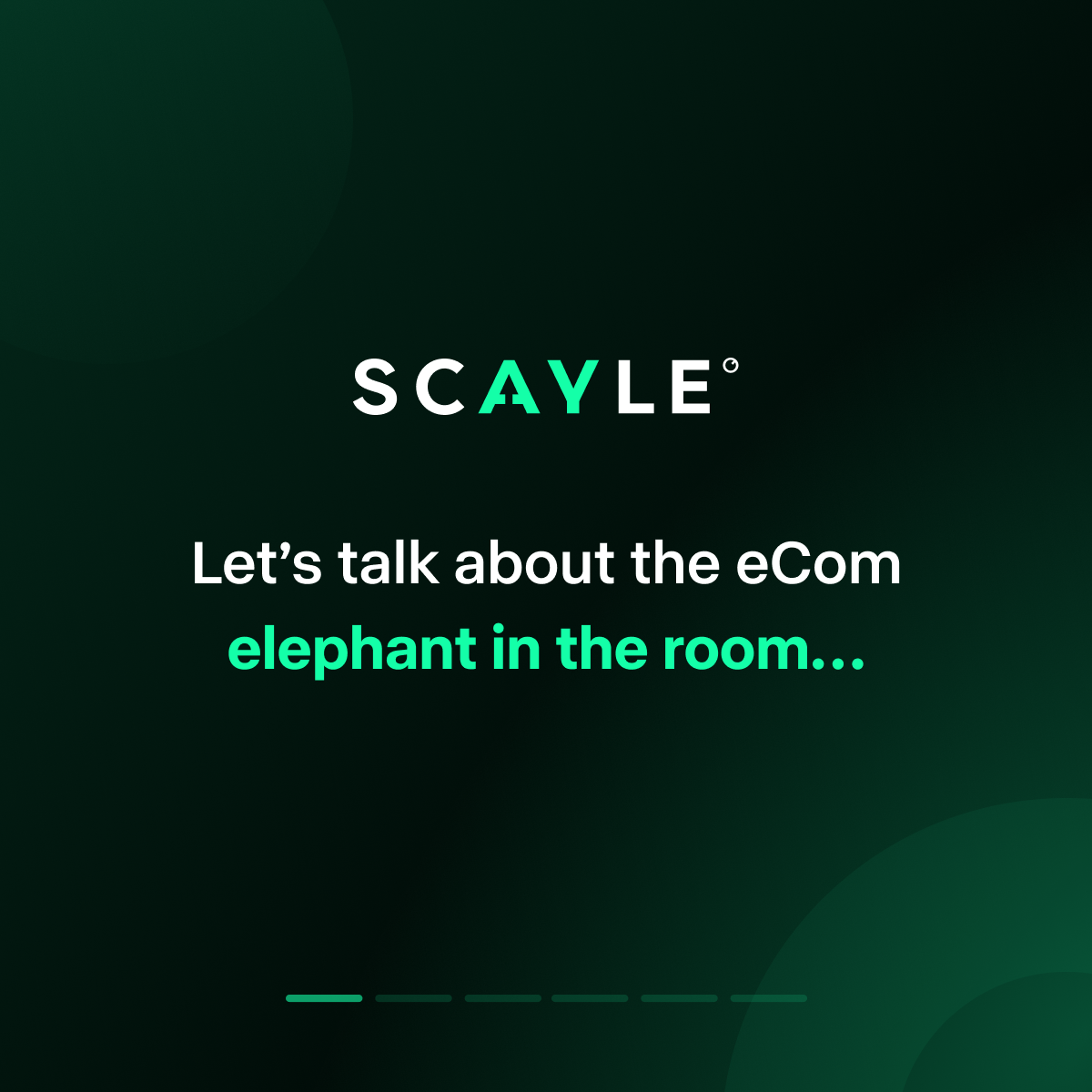 Scayle Facebook ad: Are you settling for an eCommerce platform that’s…
