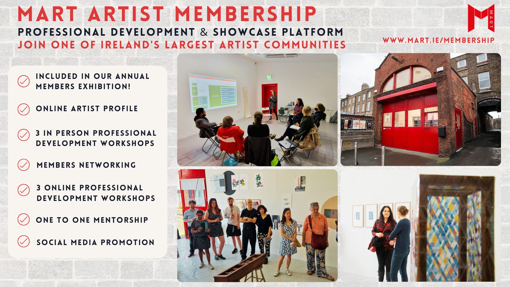 MART Facebook ad: Membership, MART Gallery & Studios