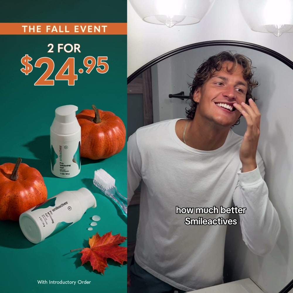 smileactives Facebook ad: Fall Event: 2 for $24!