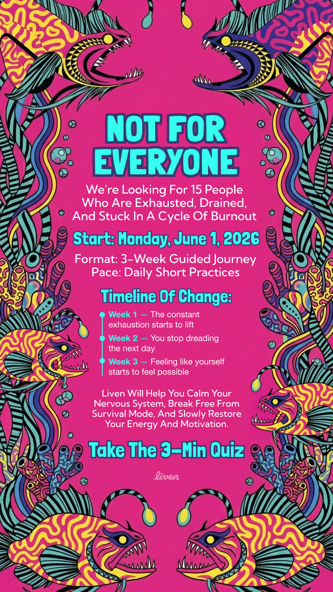 Liven: Self-Discovery Community Facebook ad