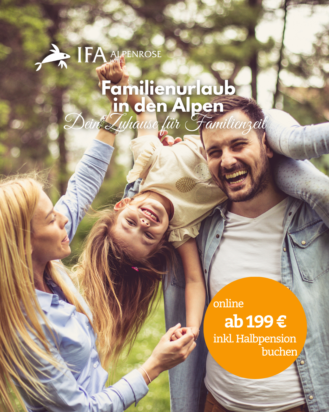 IFA by Lopesan Hotels Facebook ad: Ostern im IFA Alpenrose Hotel bedeutet: Strahlende…