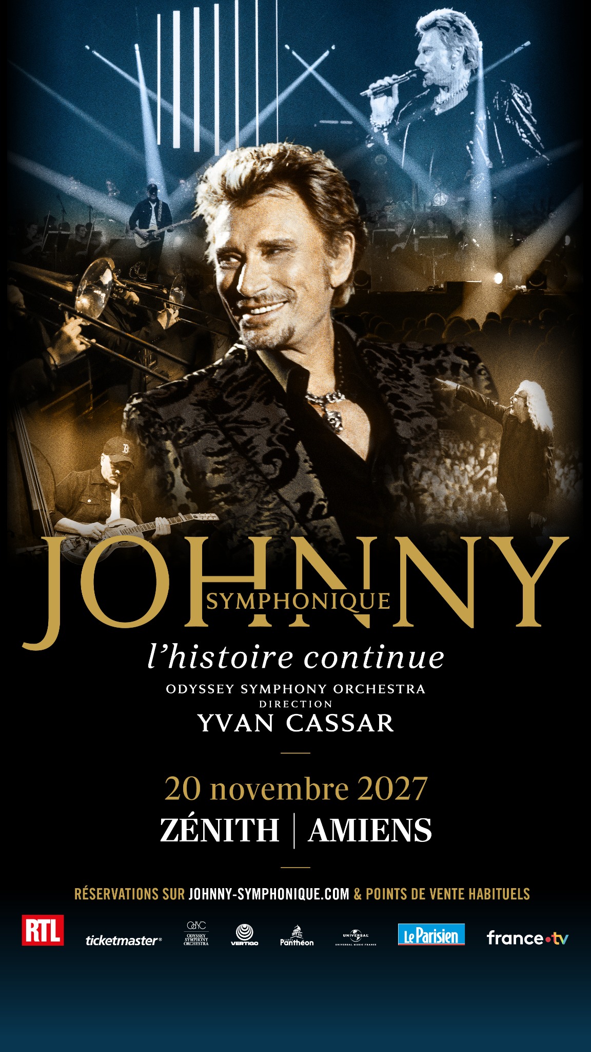 Johnny Symphonique Tour - Officiel Facebook ad: L’histoire continue… En tournée dans toute la France…