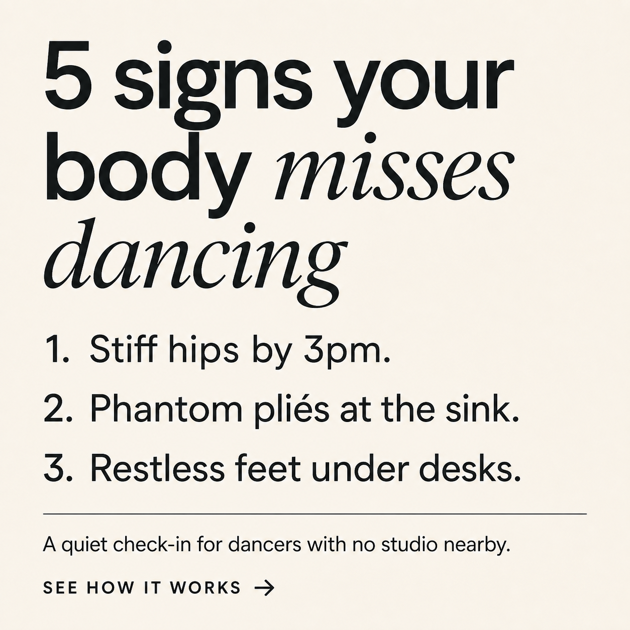 Dance Masterclass Facebook ad