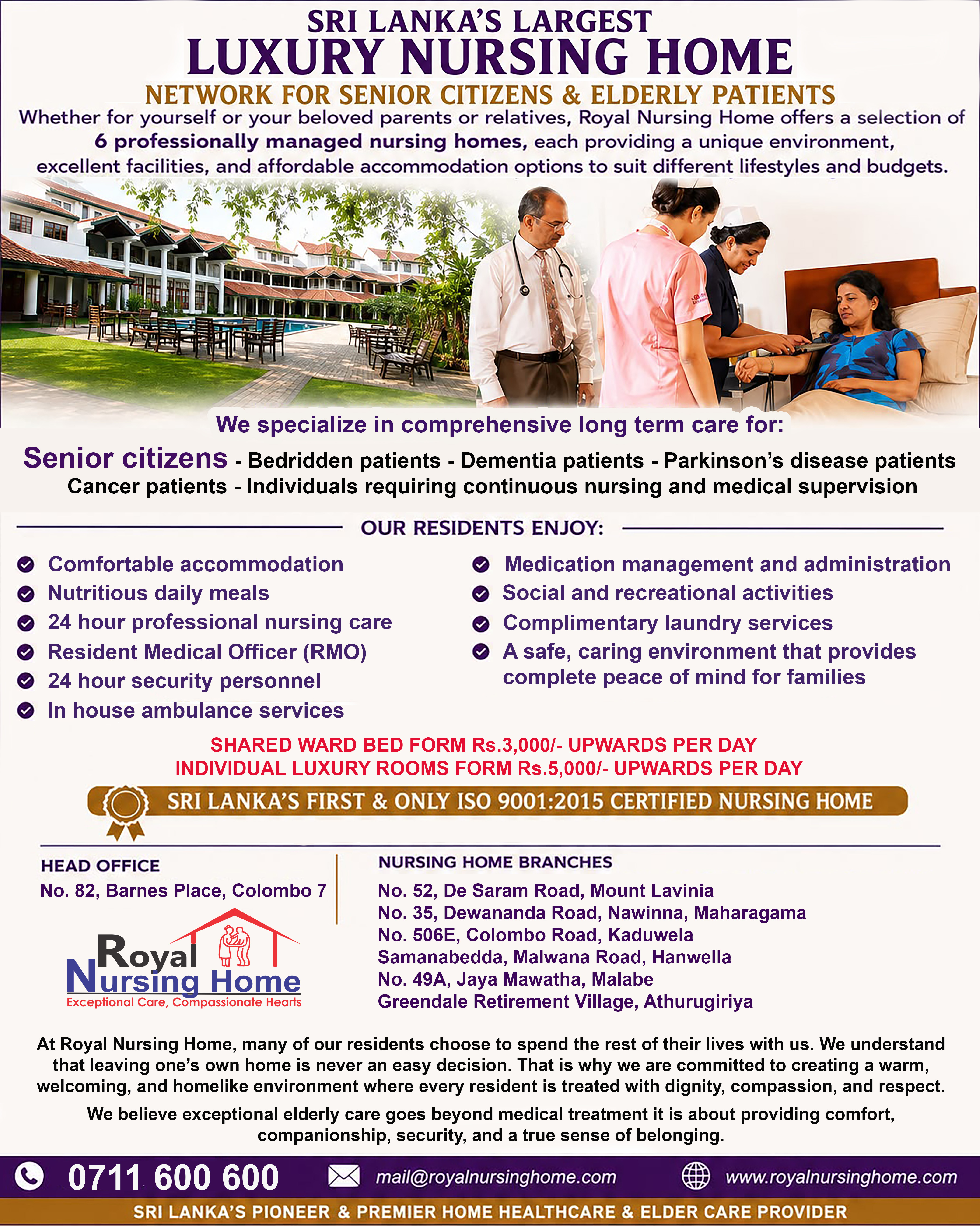 Royal Nursing Home Pvt Ltd. Facebook ad