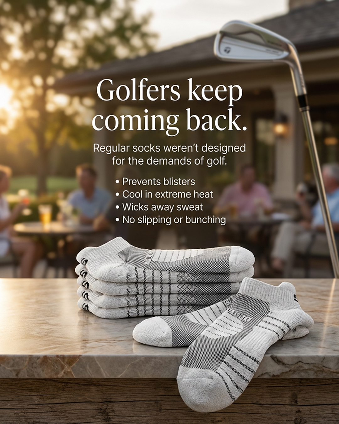 The Golf Sock Facebook ad: Don’t change what's already working