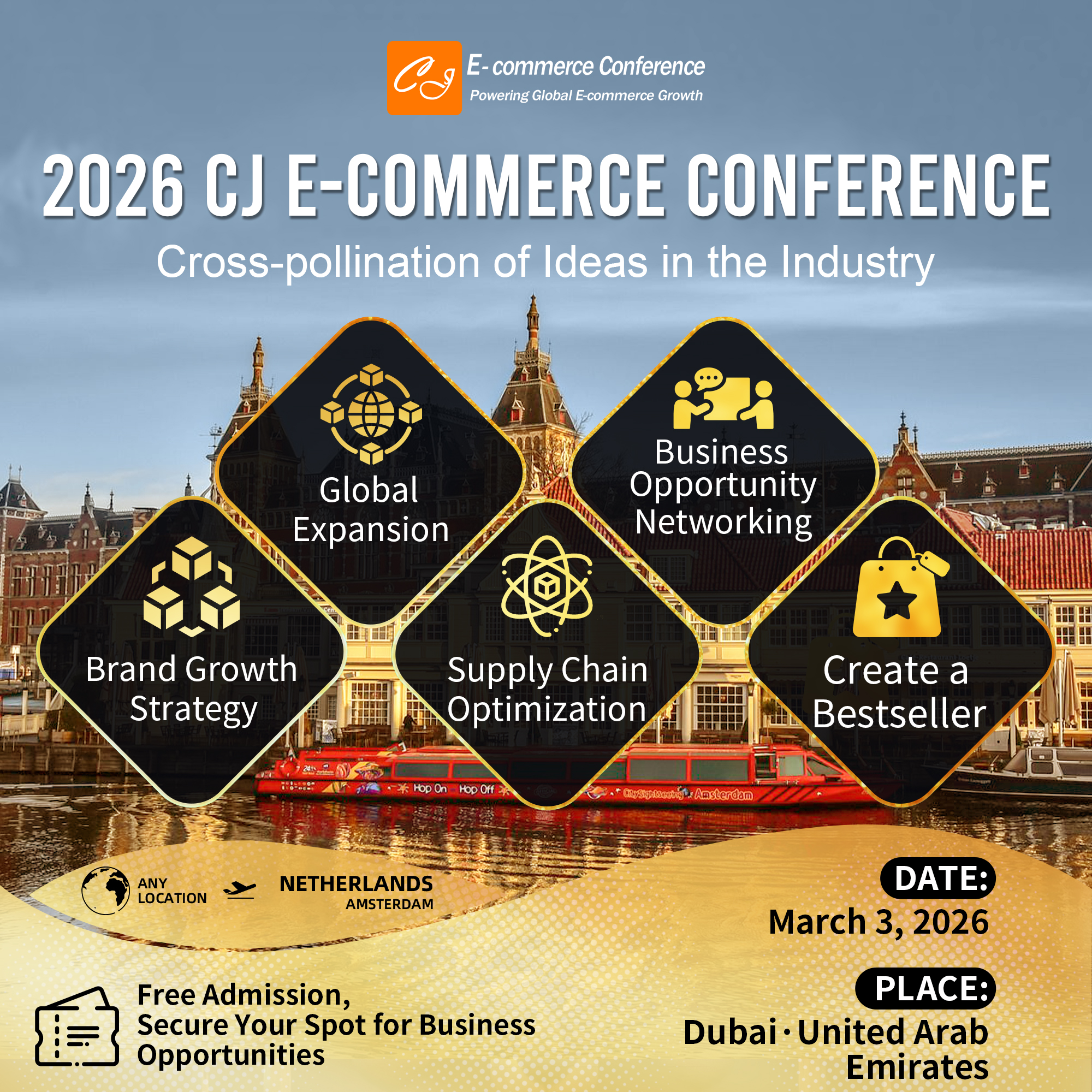 CJdropshipping.com Facebook ad: Experience CJEC Live!