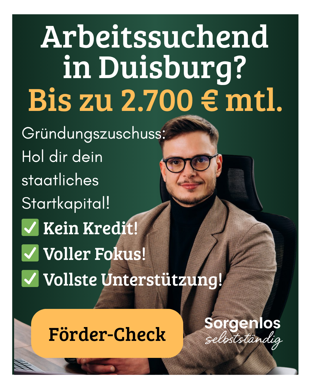 Sorgenlos Selbstständig Facebook ad: Du willst dich in Duisburg selbstständig machen? Hol dir…