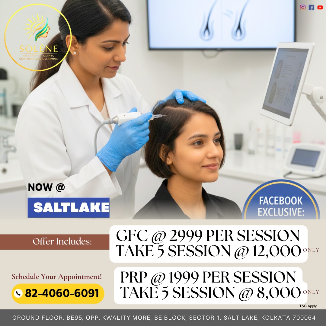 Solene Aesthetic Clinic Facebook ad: Inaugural Offers at Solene Aesthetic Clinic, Kolkata!