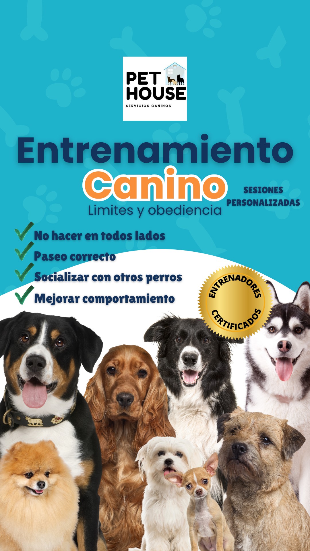 PetHouse Servicios Caninos Facebook ad: Decídete a mejora la vida de tu mejora…
