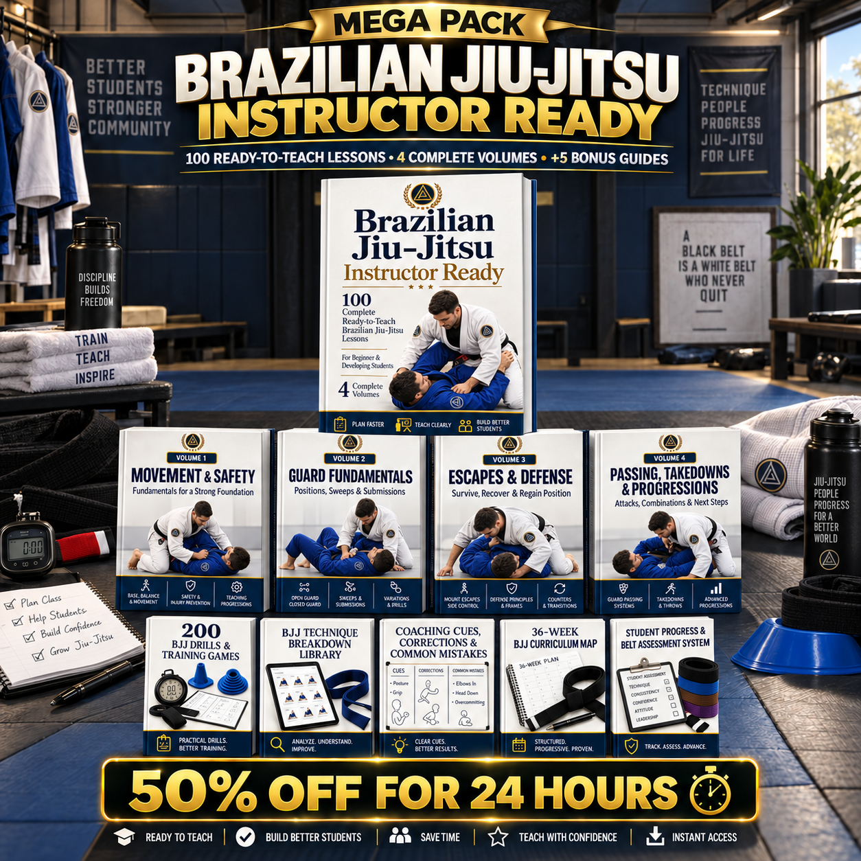 Allsetvault Facebook ad: Brazilian Jiu-Jitsu Instructor Ready