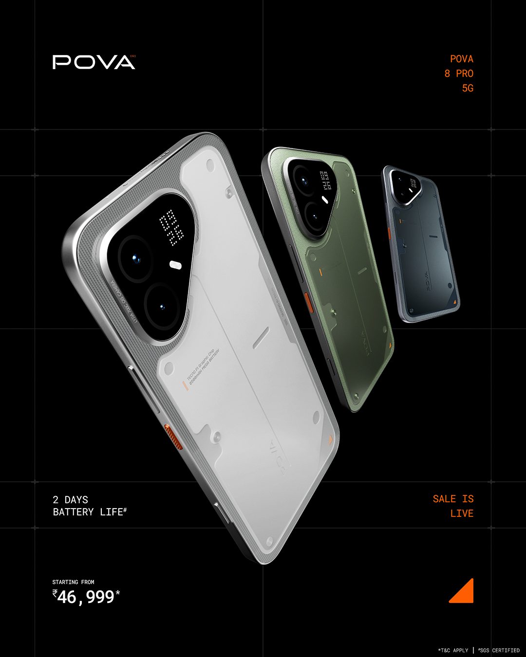 POVA Mobile Facebook ad: Tecno Pova 8 Pro 5G (256 GB Storage, 8 GB RAM) Online at…