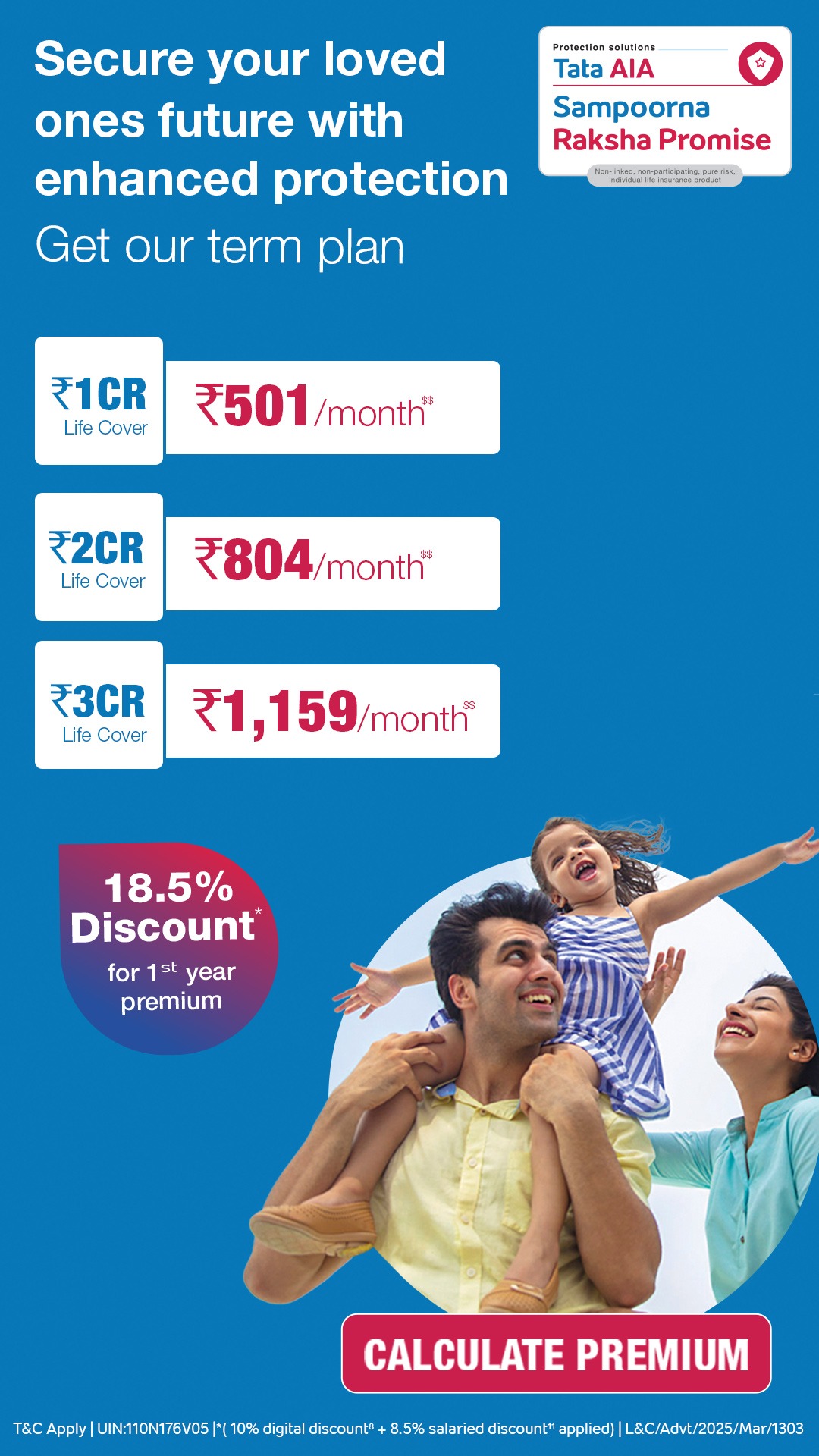 Tata AIA Life Facebook ad