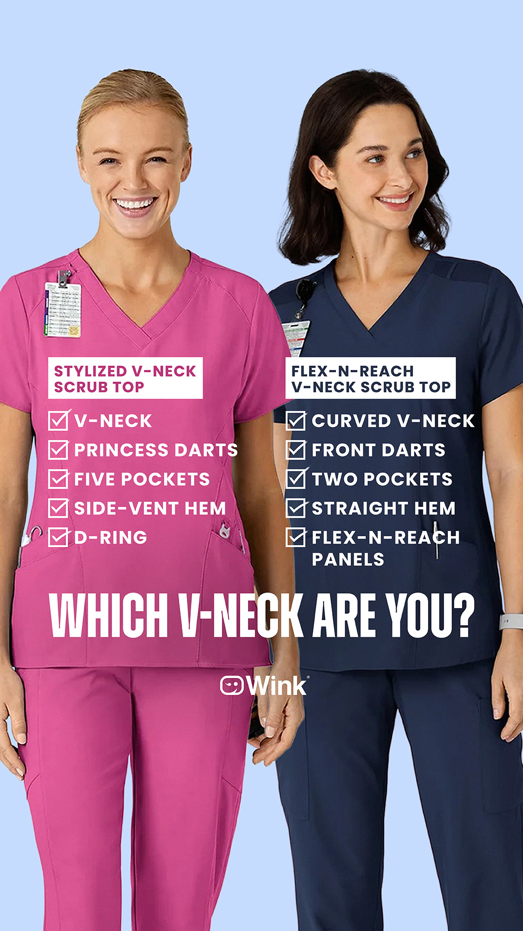 Wink Scrubs Facebook ad