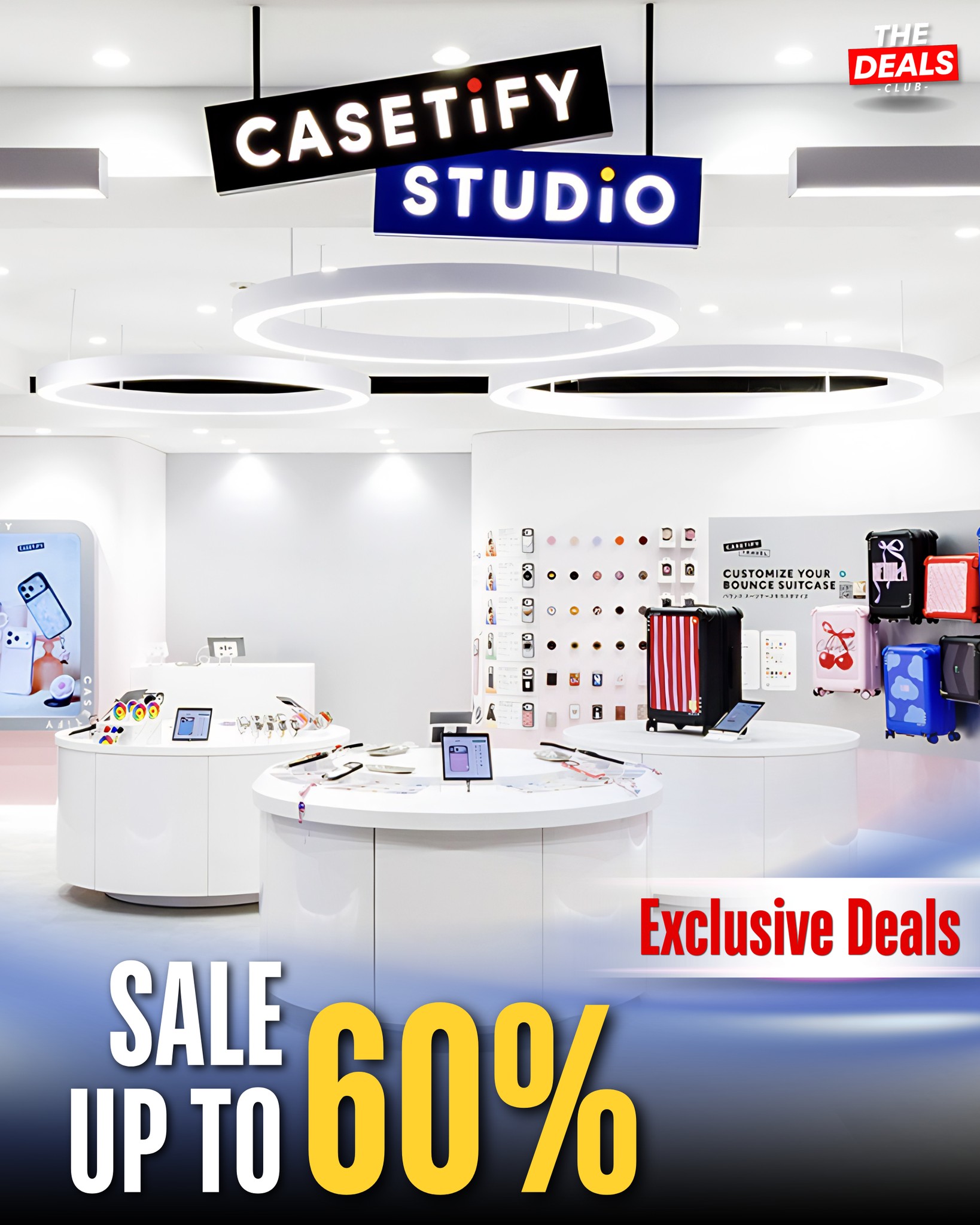 The Deals Club Facebook ad: Casetify Sale!