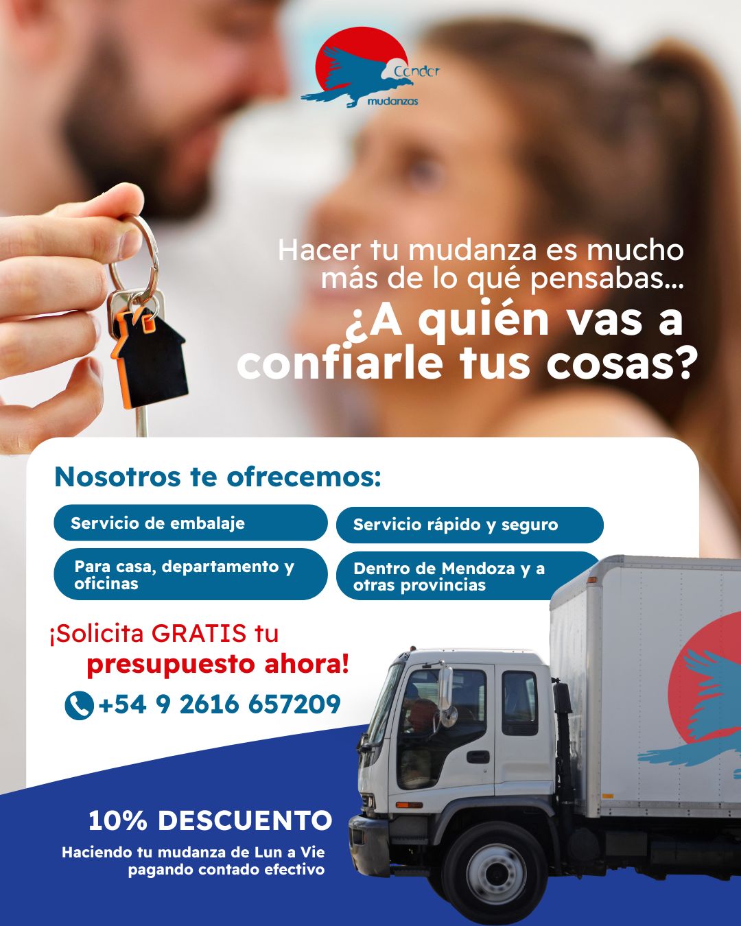Mudanzas fletes Condor Facebook ad: Mudanzas Condor