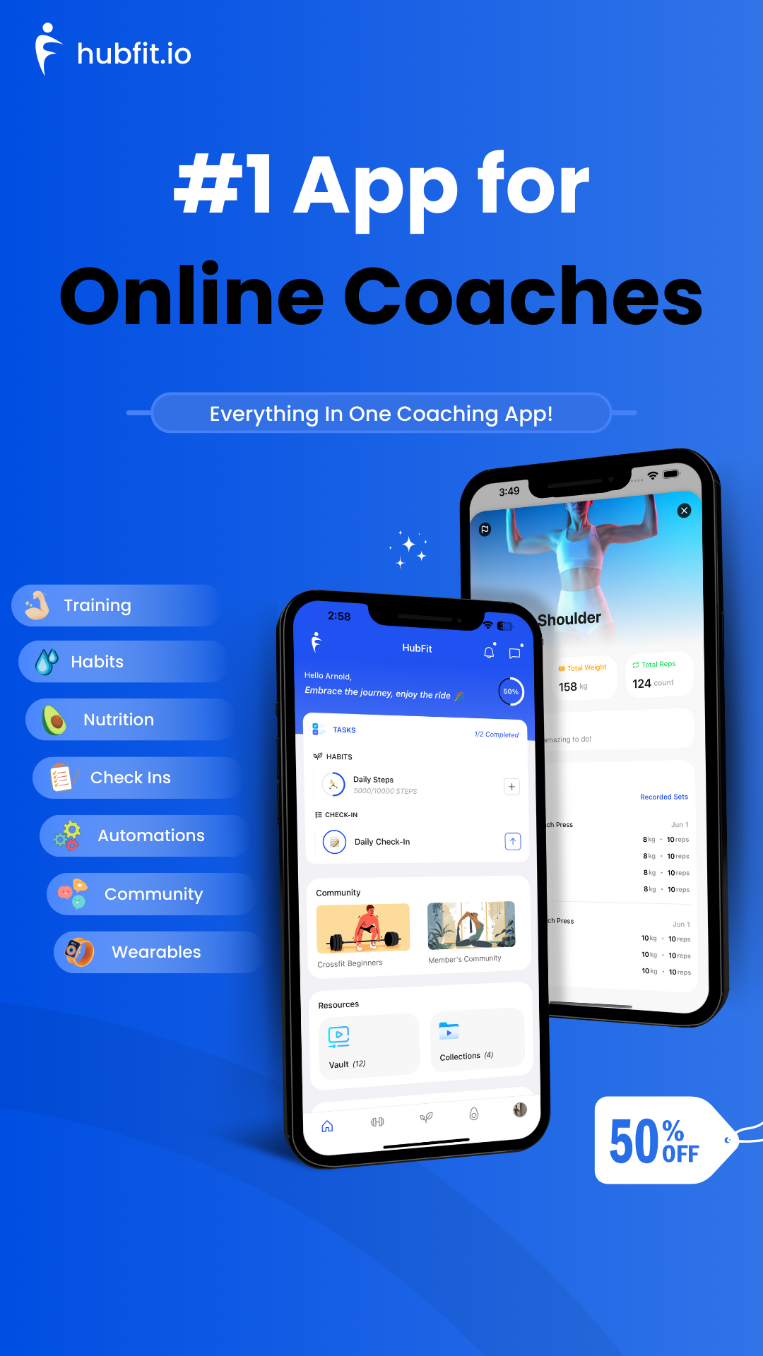 HubFit Facebook ad