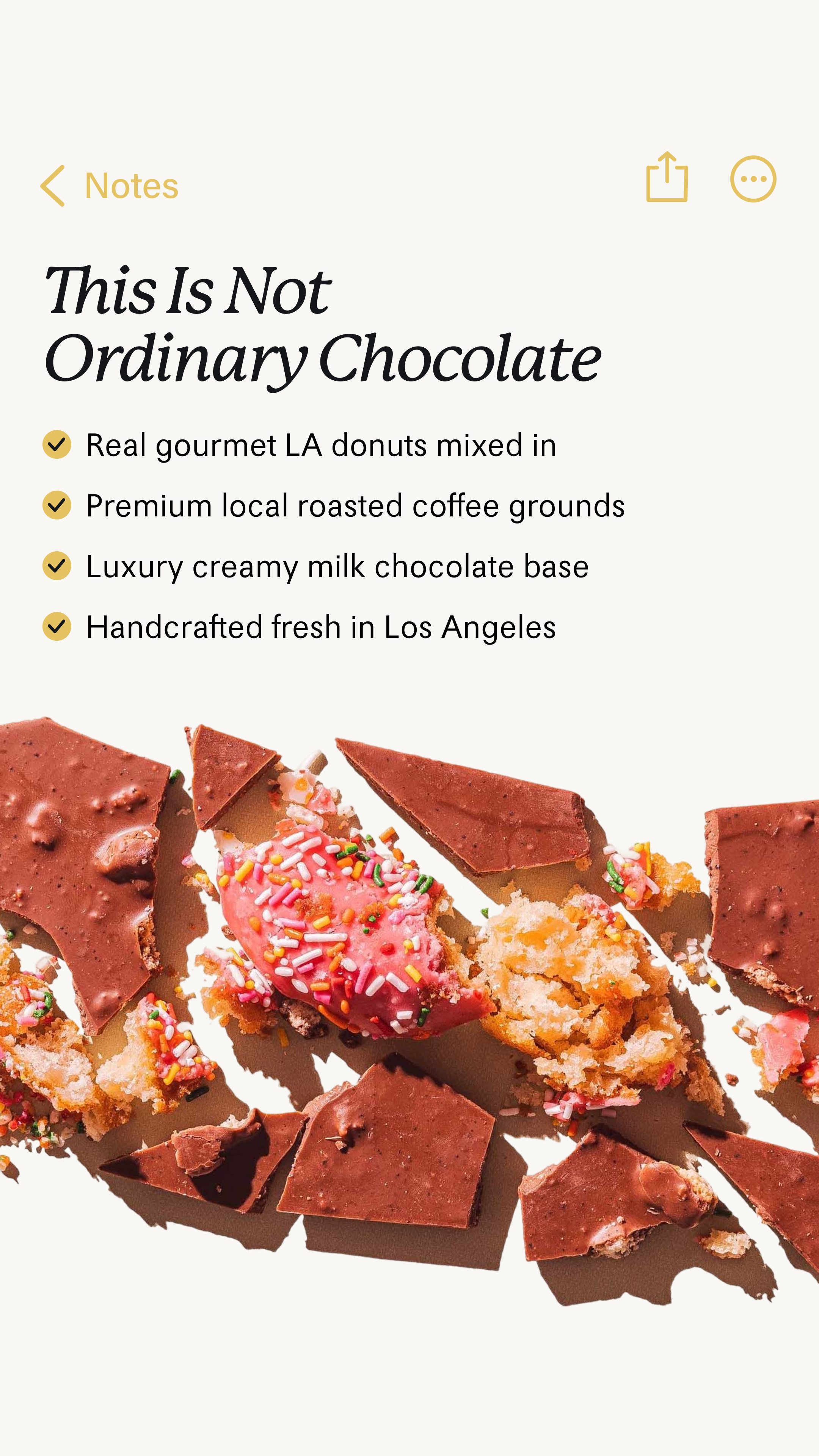 Compartes Chocolate Facebook ad