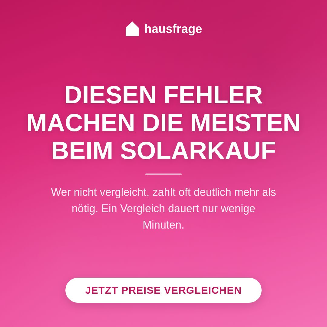 Hausfrage Facebook ad