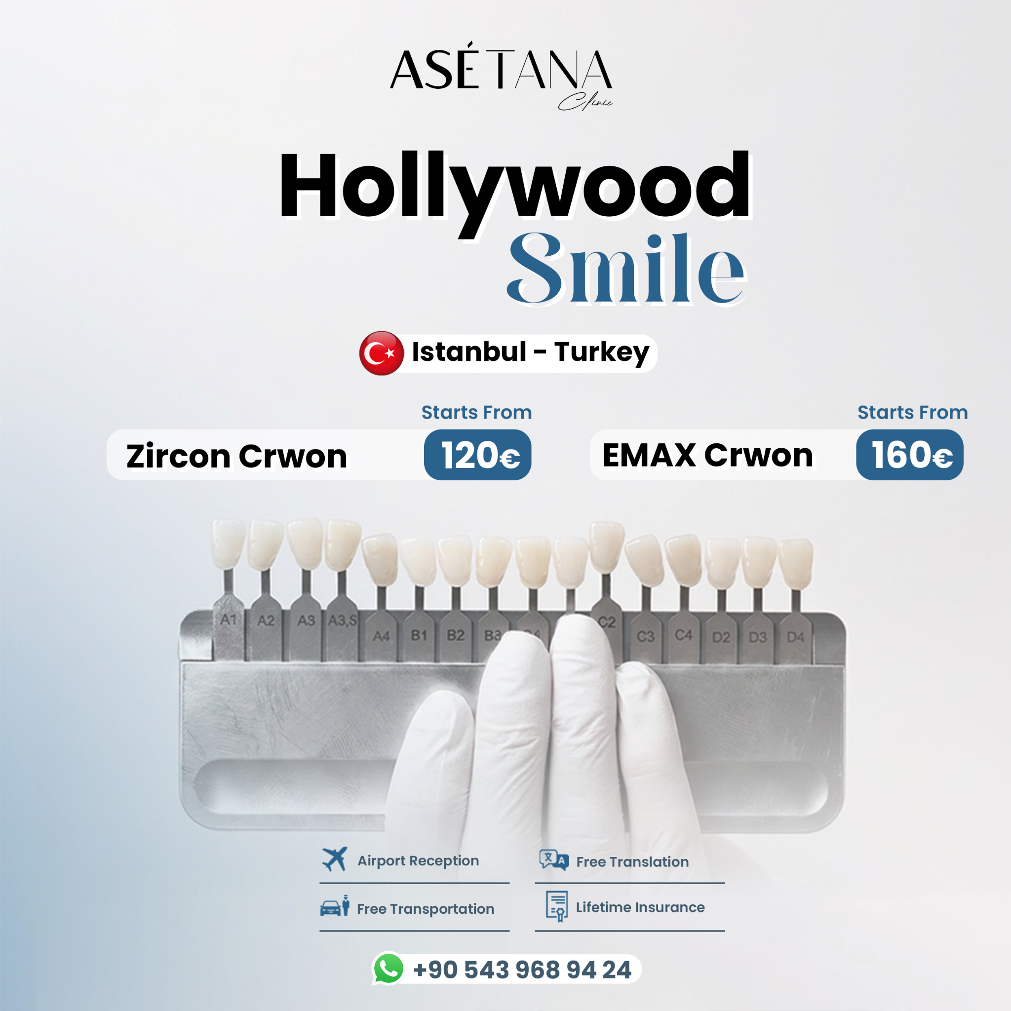Asetana Clinic: Hollywood smile, Dental Implant, Teeth Veneers Facebook ad: Get your Free Consultation