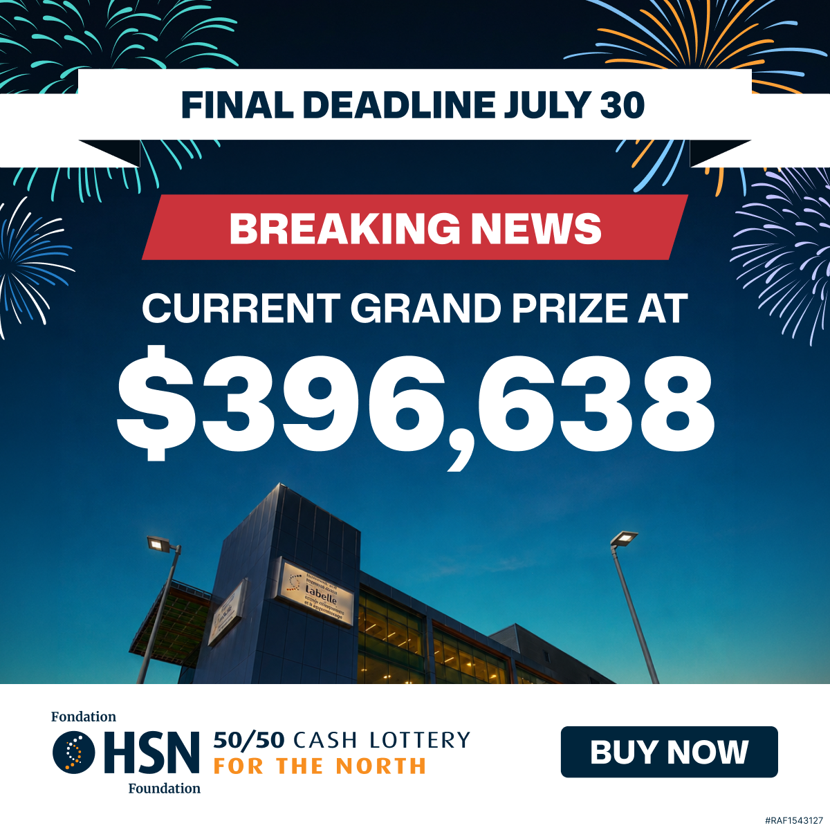 HSN 50/50 Facebook ad