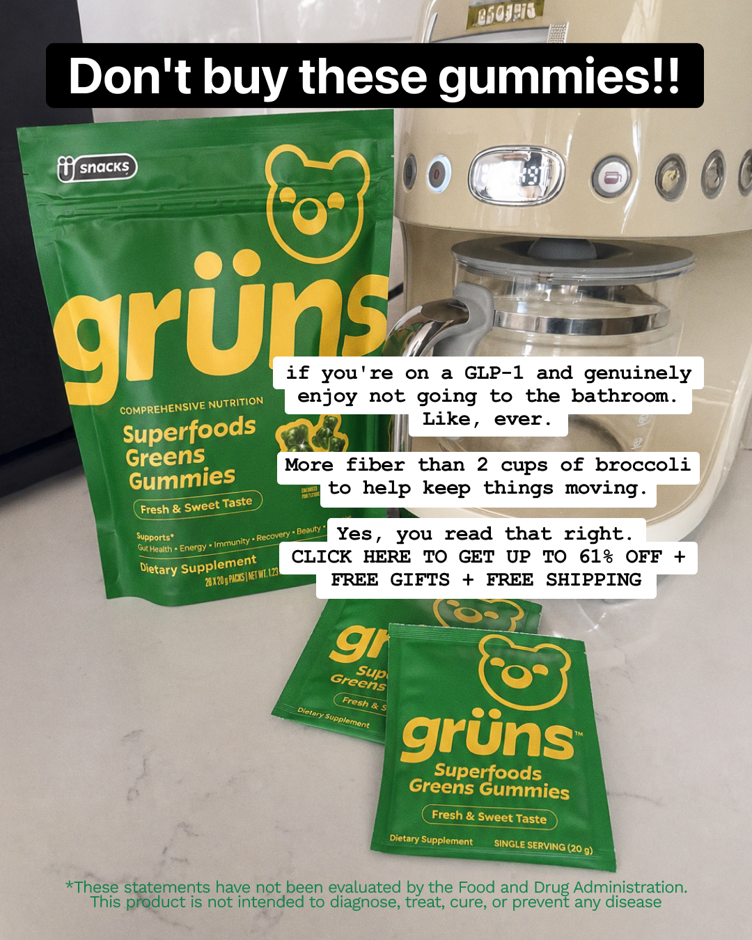 Grüns Facebook ad