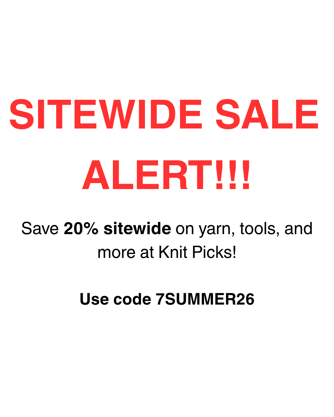 Knit Picks Facebook ad