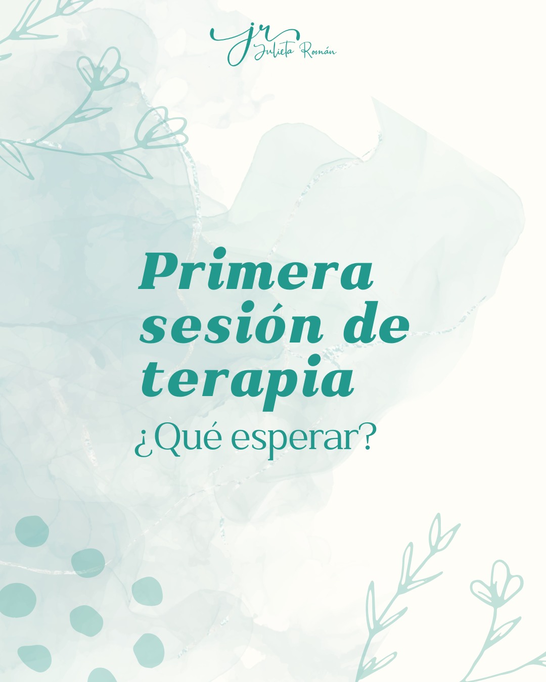 Lic. Julieta Román Facebook ad: Iniciar terapia puede ser difícil.