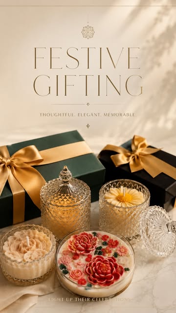 Ruhe scented Candles Facebook ad: The festive season is officially here, and every…