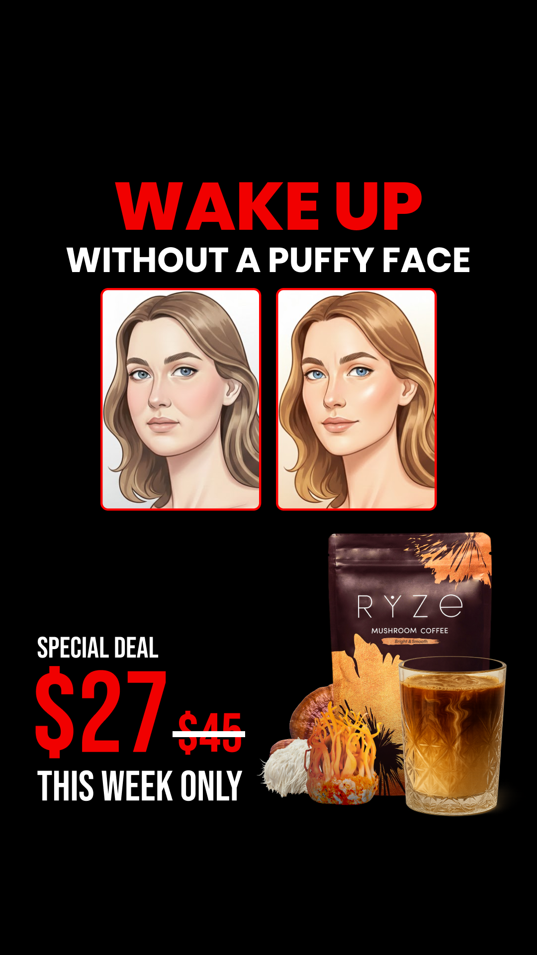 RYZE Superfoods Facebook ad