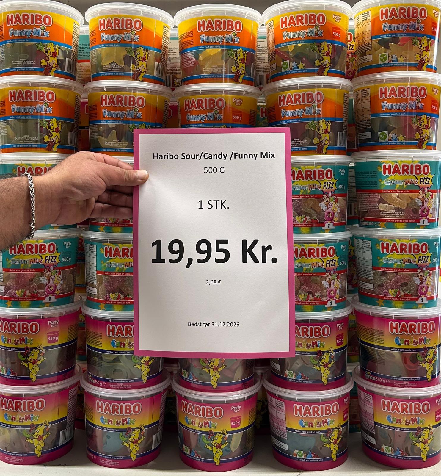 Spotdiscount Facebook ad: SLIK-ALARM: HARIBO-SPANDE TIL FORÆRINGSPRIS!