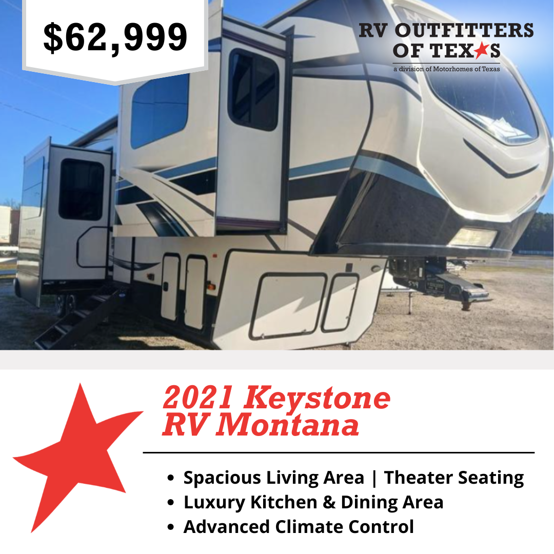 RV Outfitters of Texas Facebook ad: Your Next Adventure Starts Here!