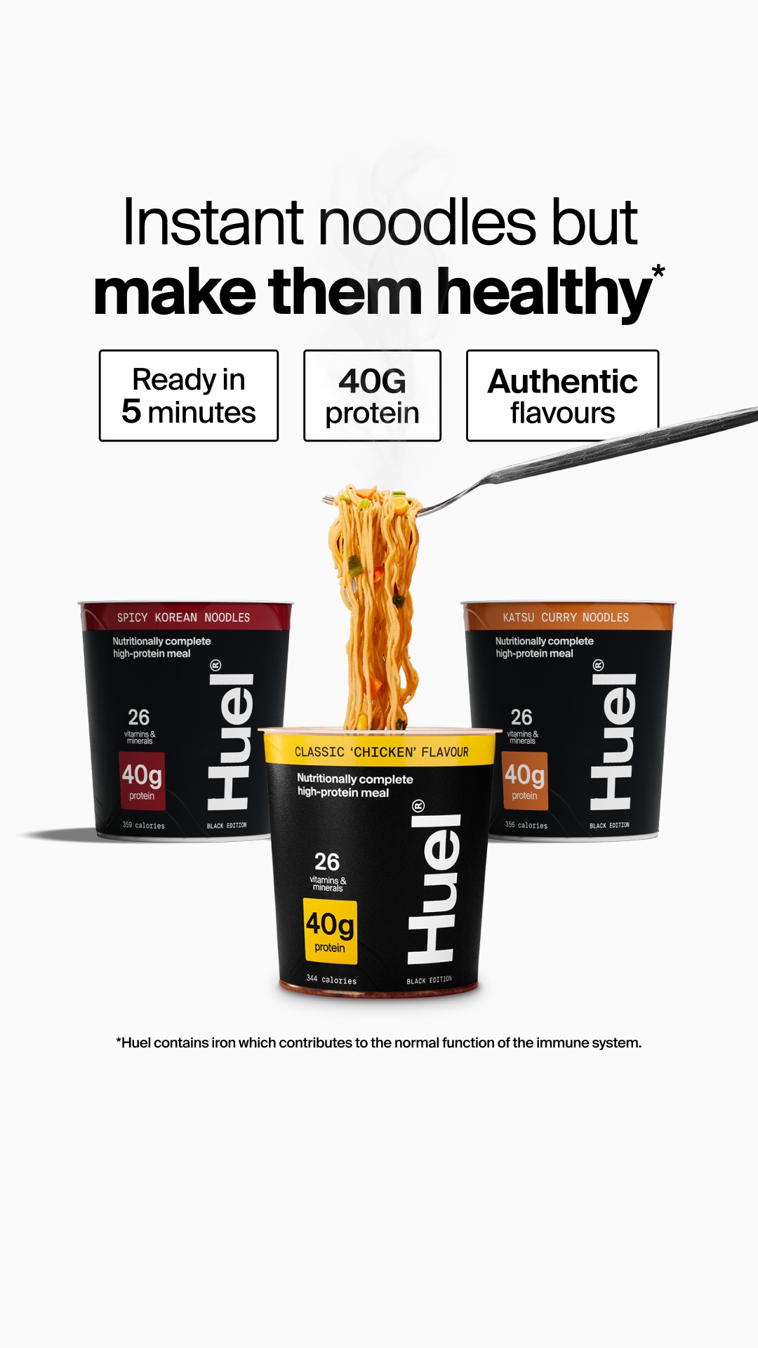Huel Facebook ad