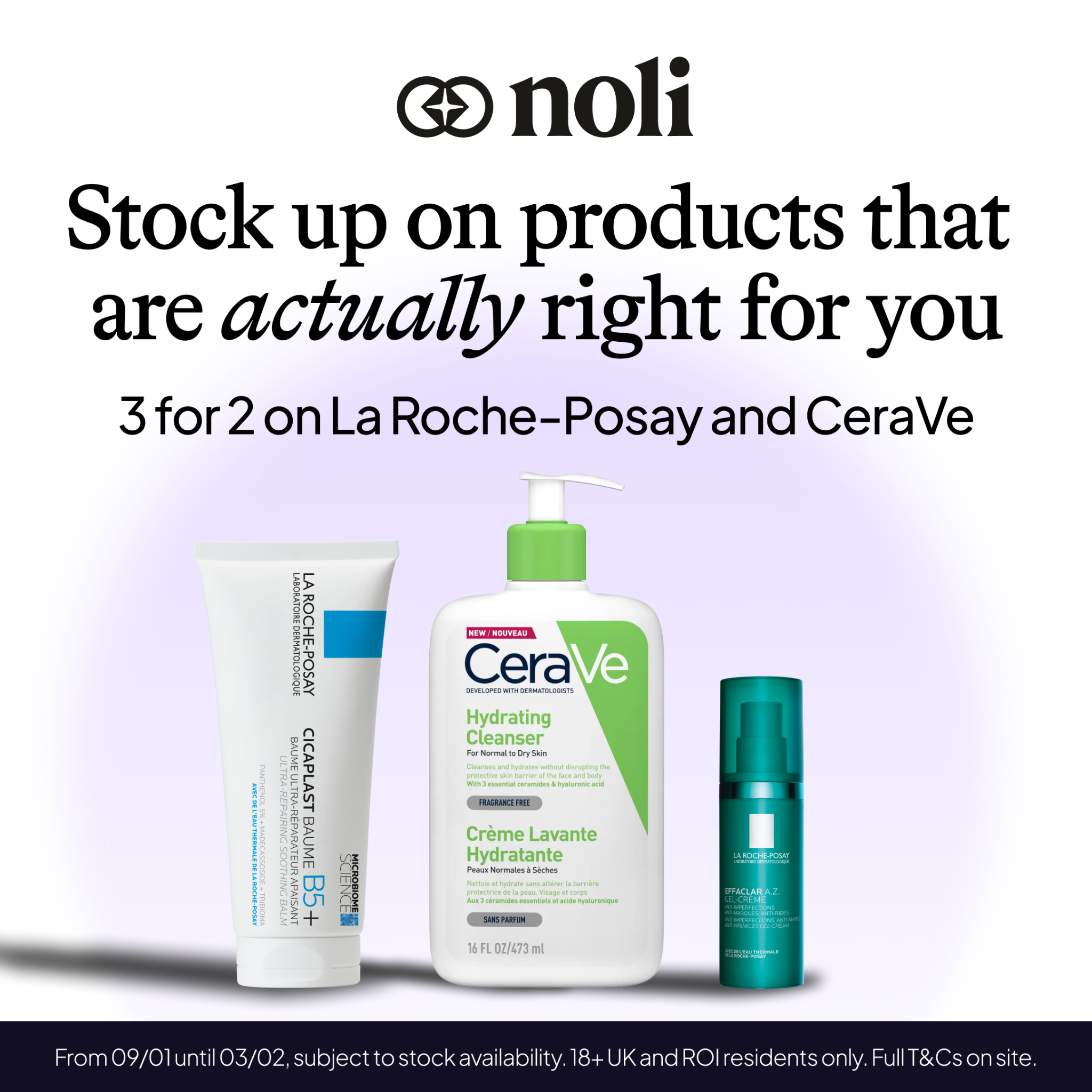Noli Beauty UK Facebook ad from Jan 13, 2026