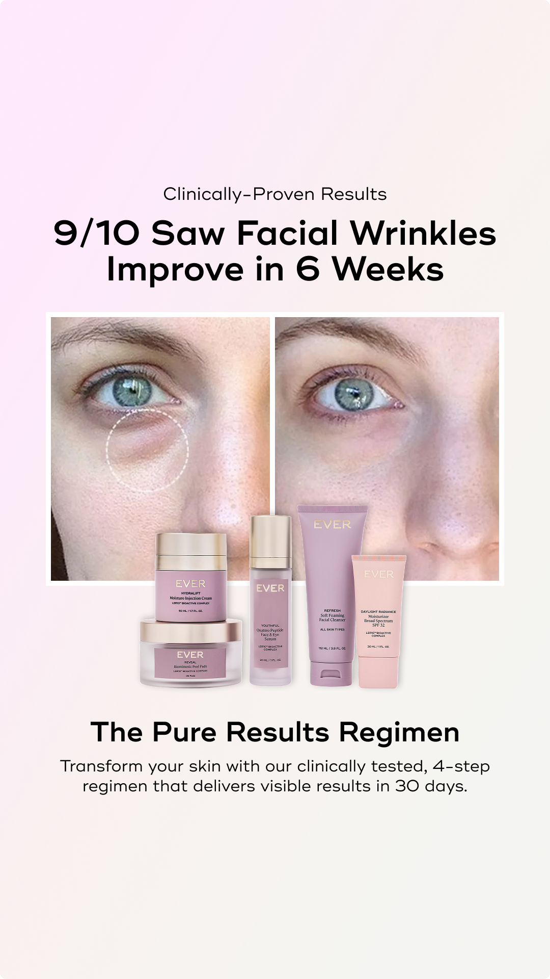 EVER Cleanical Skincare Facebook ad