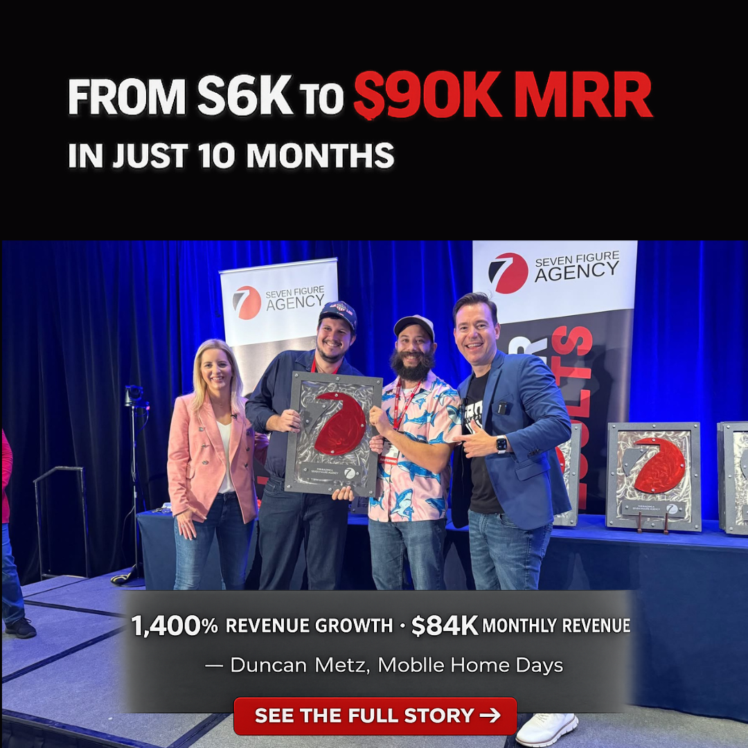 Seven Figure Agency Facebook ad