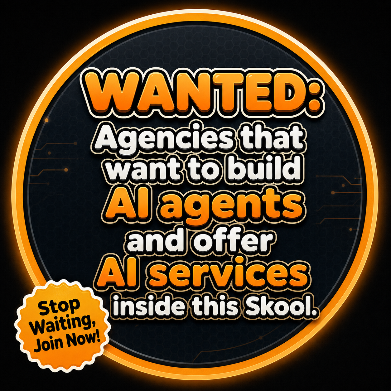 Skool Facebook ad