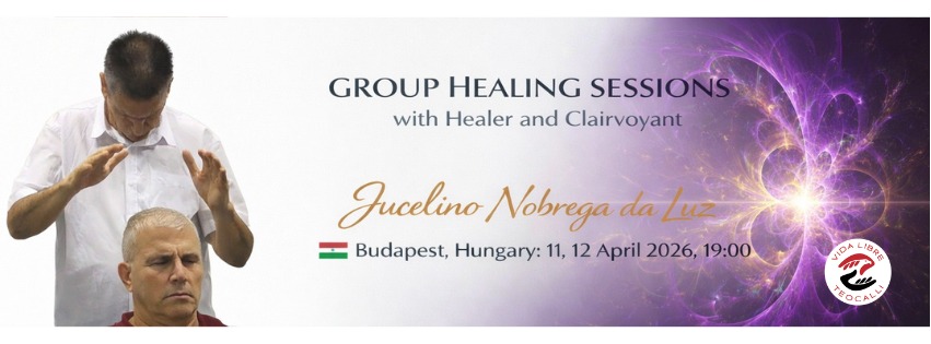 Vida Libre Facebook ad: GROUP HEALING SESSIONS with Jucelino Nobrega da Luz…