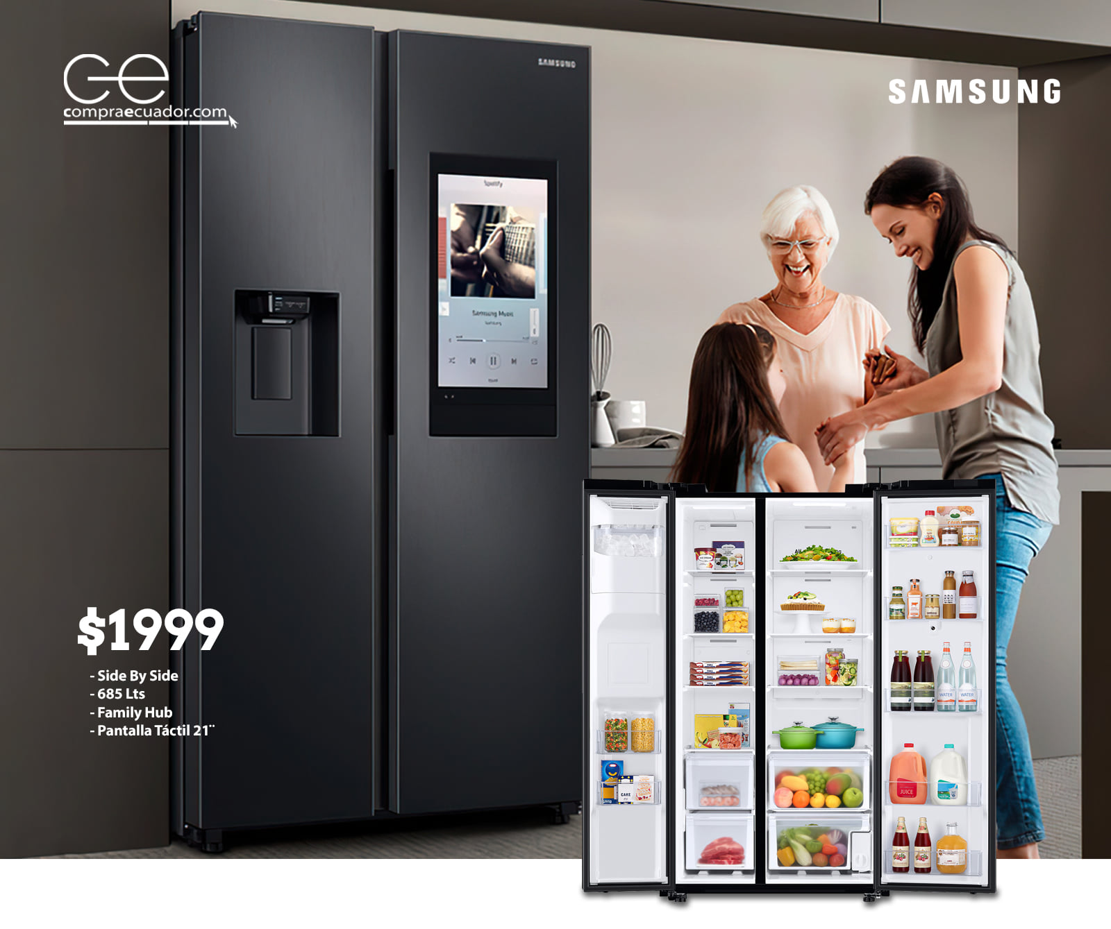 Compraecuador Facebook ad from Apr 16, 2025