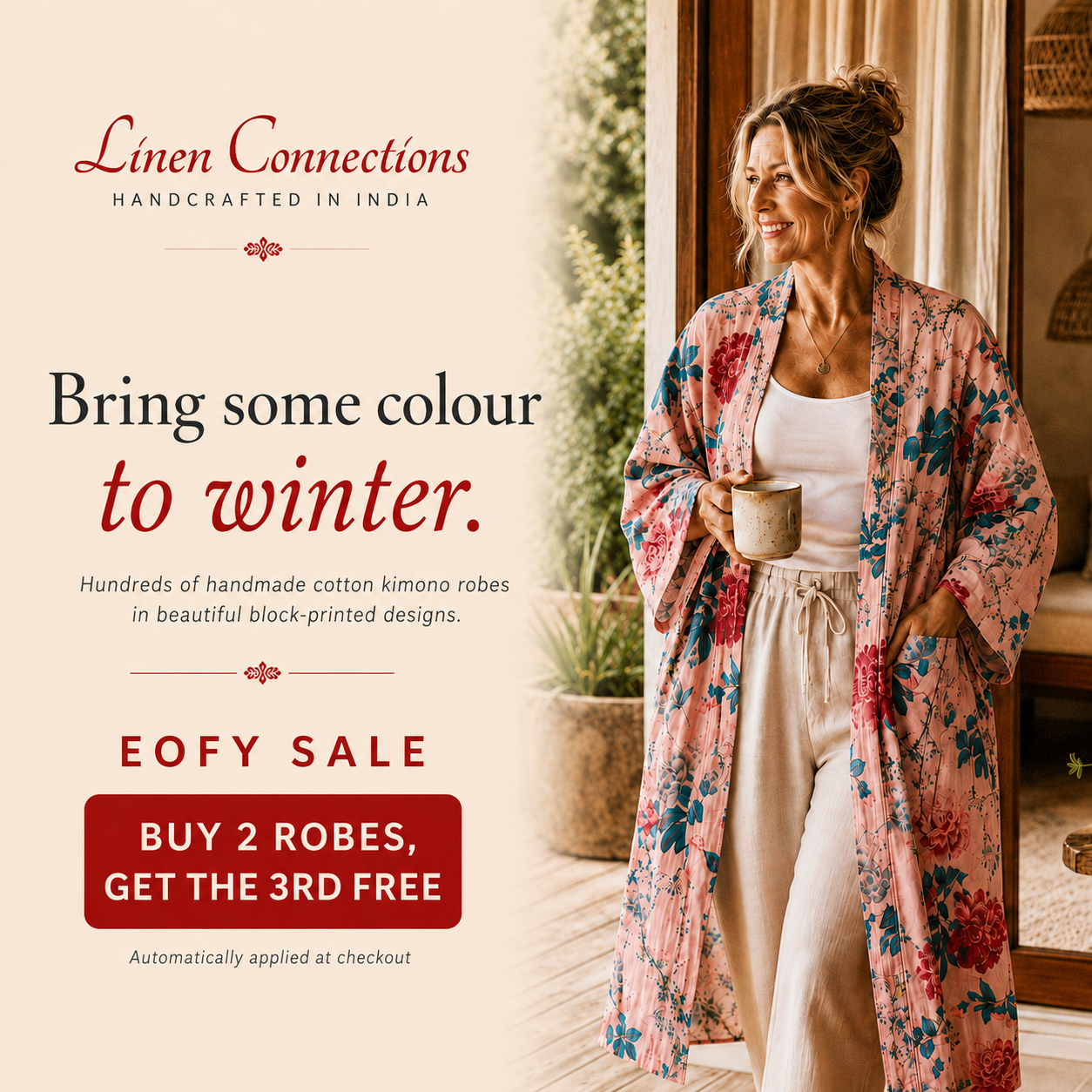 Linen Connections Facebook ad