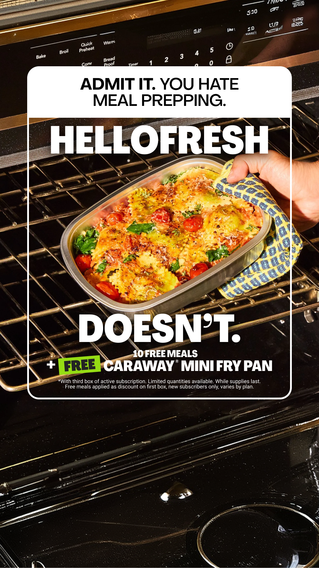 HelloFresh Facebook ad