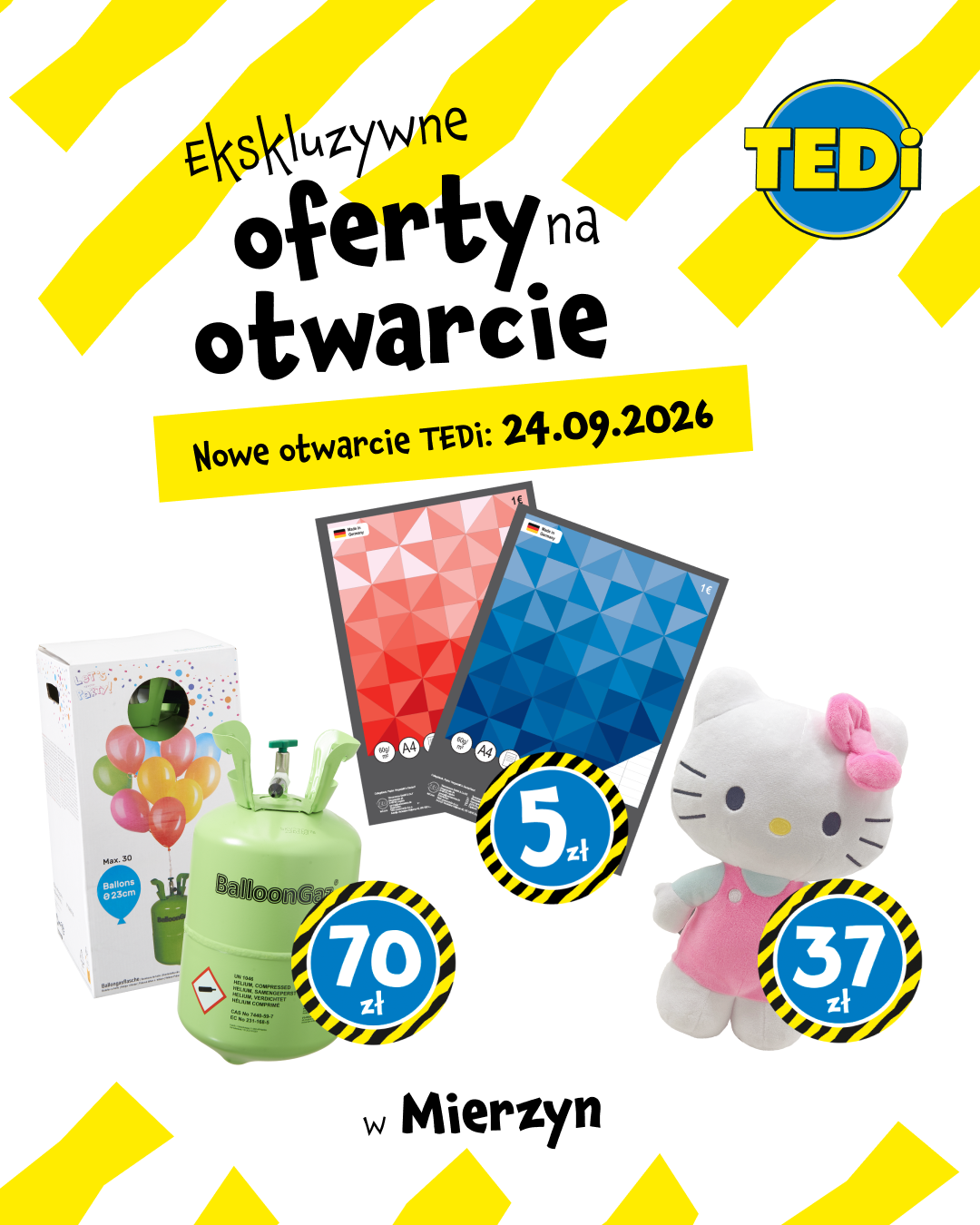 TEDi Polska Facebook ad: 72-006 Mierzyn, ul. Spółdzielców 32 A