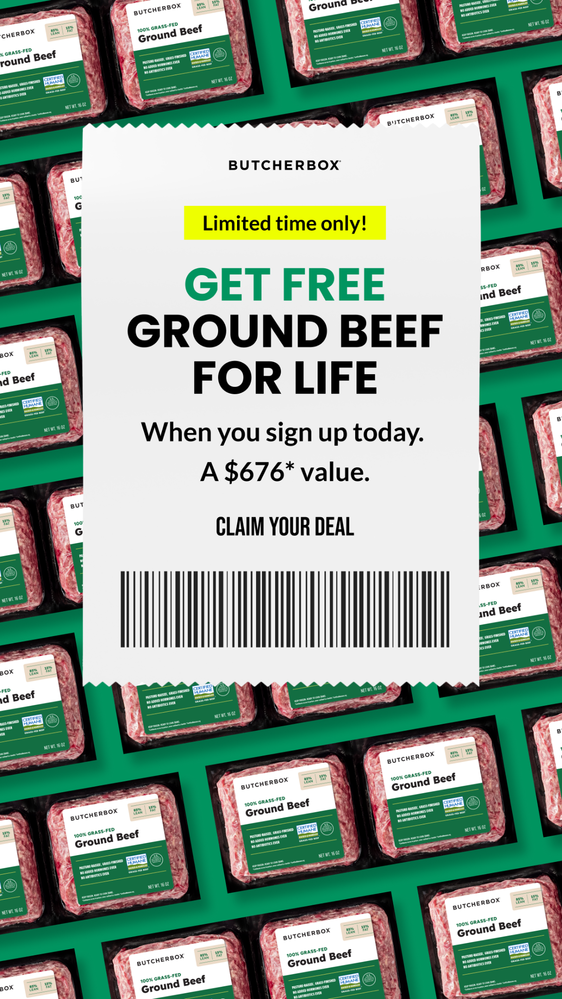 ButcherBox Facebook ad