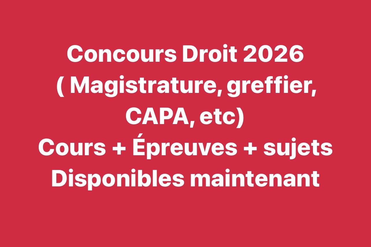 Droit pour tous Facebook ad: Pack des Épreuves, Cours et Guides pour Réussir les…