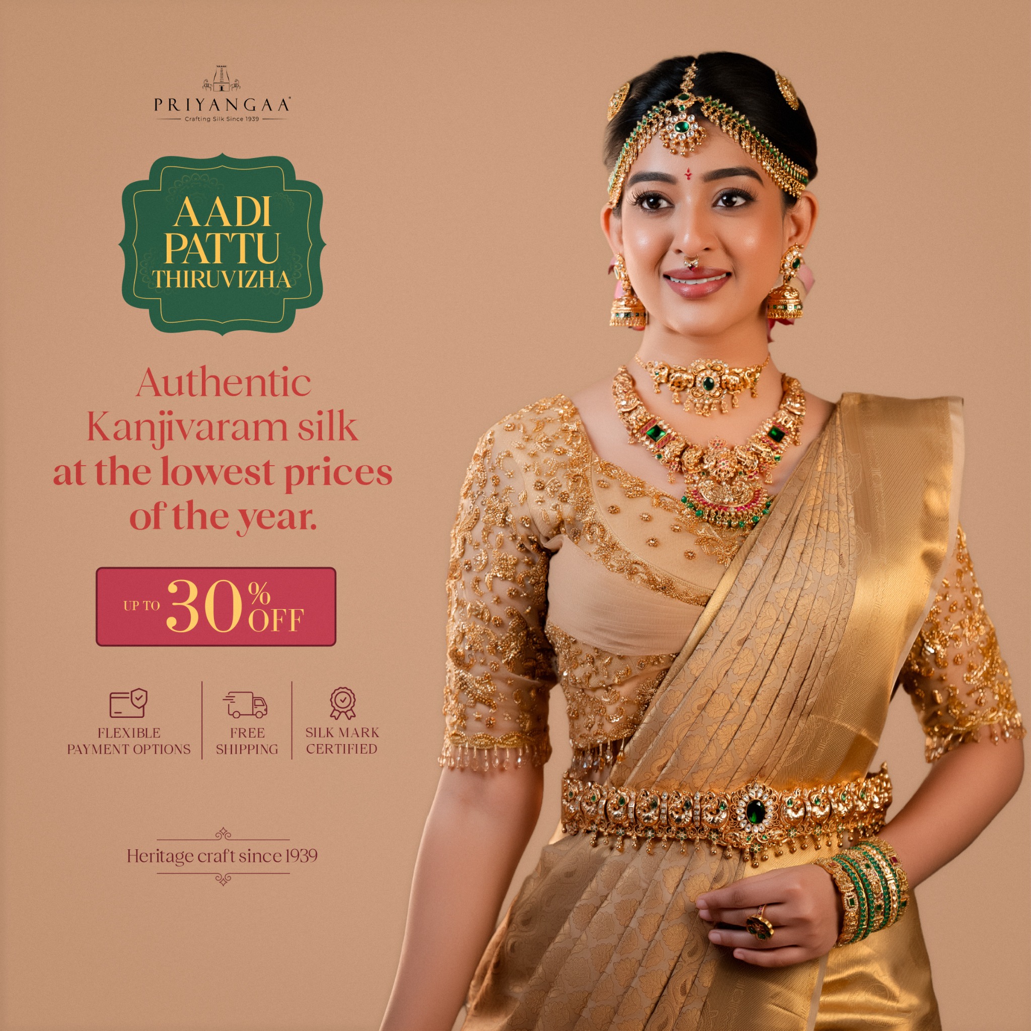 Priyangaa - Roots from Kanjivaram Facebook ad