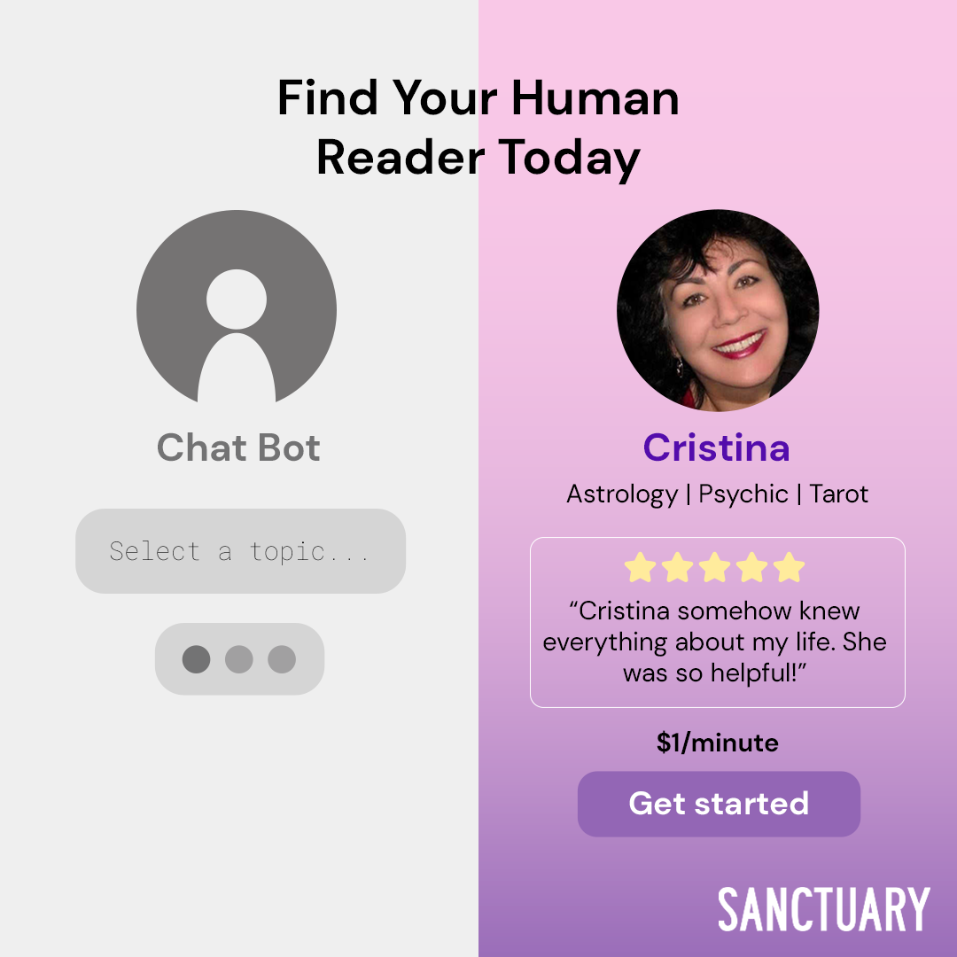 Sanctuary Facebook ad: Your First Reading Is Just $1/Minute